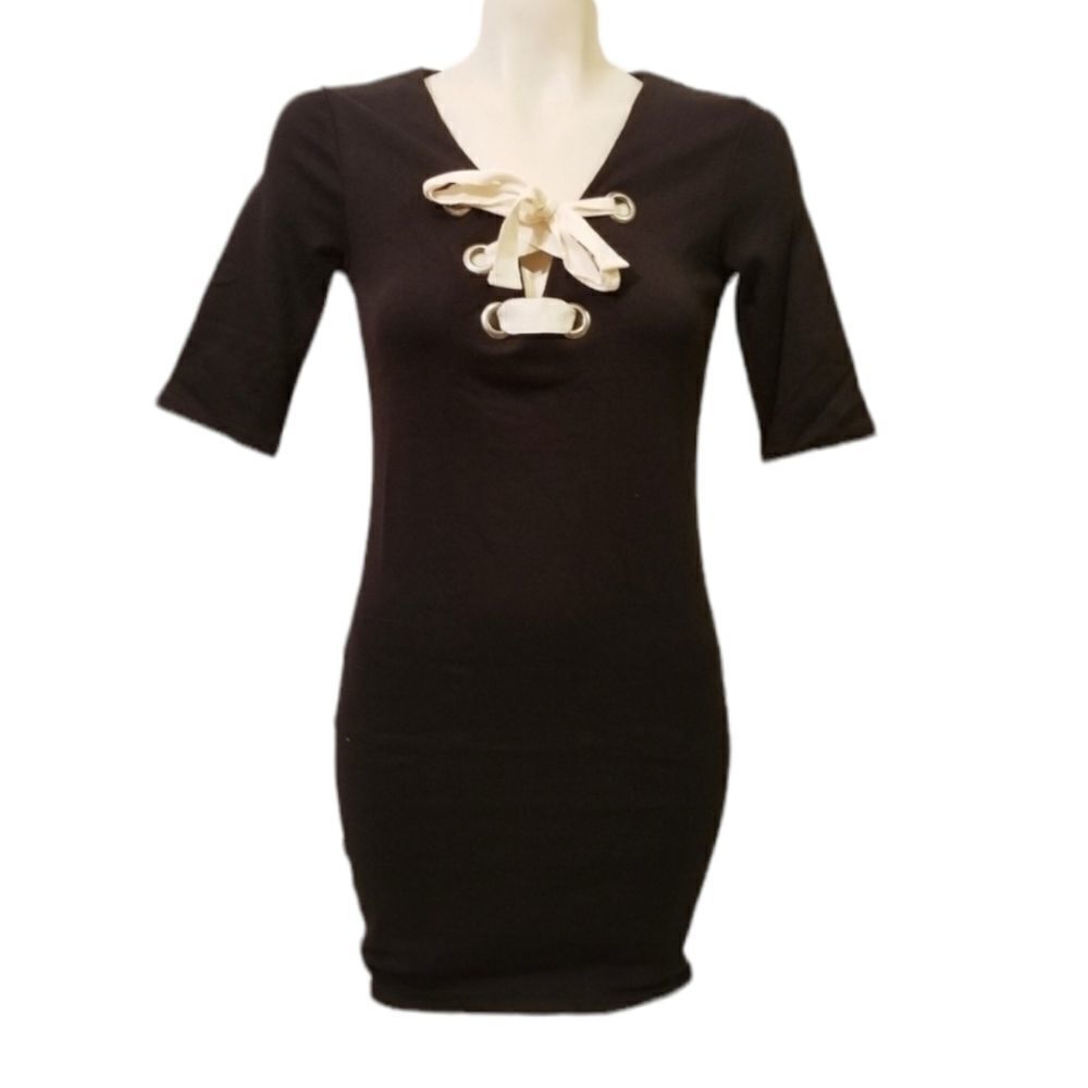 Michelle by Comune Callaway Black Dress Sz S‎